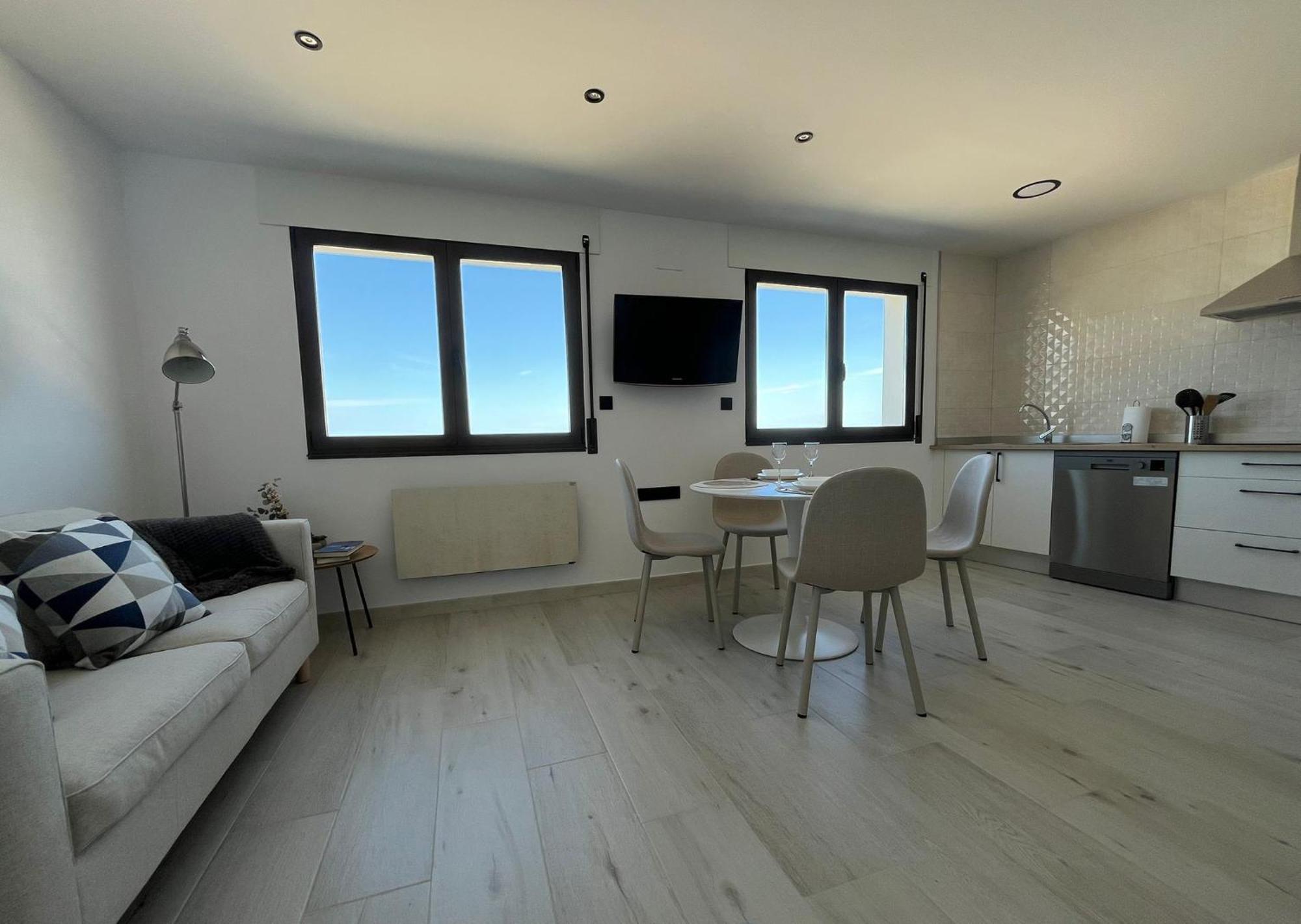 Apartamento Burela Paloma Playa Bagian luar foto
